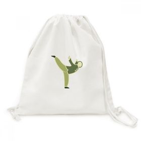 Dıythinker Kungfu Çin Desenli Kanvas İpli Sırt Çantası