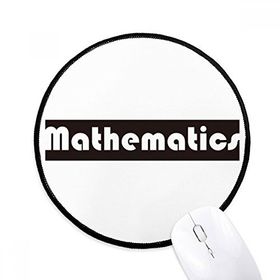 Dıythinker Kursu ve Büyük Matematik Siyah Yuvarlak Kaymaz Mouse Pad
