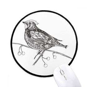 Dıythinker Kuş Boya Uçan Hattı Küçük Yuvarlak Kaymaz Mouse Pad