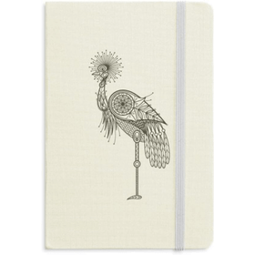 Dıythinker Kuş Cesur Güzellik Tüy Kumaş Sert Kapak A5 Defter