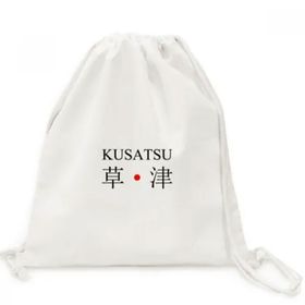 DIYThinker Kusatsu Japaness Şehir Adı Kırmızı Güneş Bayrağı Tuval İpli Sırt Çantası