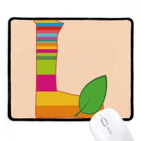 Dıythinker L Alfabe Turuncu Meyve Desenli Kaymaz Siyah Başlıklı Kenarlar Mouse Pad