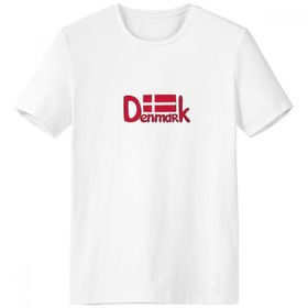 DIYthinker L Erkek bisiklet yaka tişört beyaz
