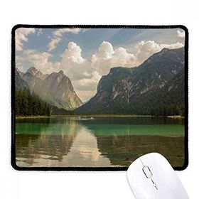 Dıythinker Lake Mountain Science Nature Scenery Kaymaz Siyah Başlıklı Kenarlar Mouse Pad