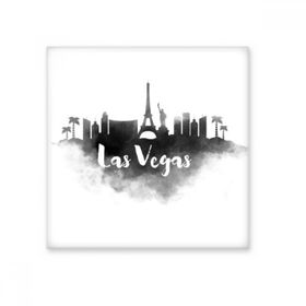 Dıythinker Las Vegas Amerika Mürekkep Şehir Seramik Bisk Fayans Dekorasyon 20x20 cm Seramik Karo