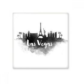 Dıythinker Las Vegas Amerika Mürekkep Şehir Seramik Bisk Fayans Dekorasyon 20x20 cm Seramik Karo