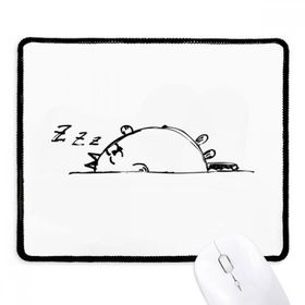 Dıythinker Lazy Cat Lying Line Kaymaz Siyah Başlıklı Kenarlar Mouse Pad