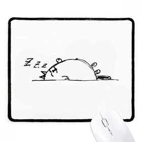 Dıythinker Lazy Cat Lying Line Kaymaz Siyah Başlıklı Kenarlar Mouse Pad