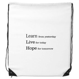 Dıythinker Learn Live Hope Alıntı İpli Sırt Çantası