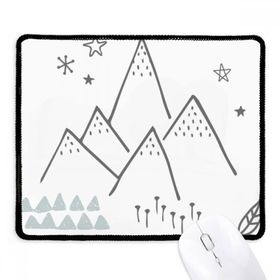 Dıythinker Leaves Mountain Grass Star Pattern Kaymaz Siyah Başlıklı Kenarlar Mouse Pad