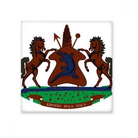 Dıythinker Lesotho Afrika Ulusal Amblem 20x20 cm Seramik Karo
