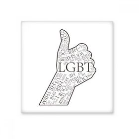 Dıythinker LGBT Gökkuşağı Bayrağı Harika Seramik Biski Fayans 10x10 cm Seramik Karo