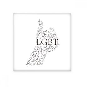 Dıythinker LGBT Gökkuşağı Bayrağı Harika Seramik Biski Fayans 10x10 cm Seramik Karo