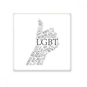 Dıythinker LGBT Gökkuşağı Bayrağı Harika Seramik Biski Fayans 10x10 cm Seramik Karo