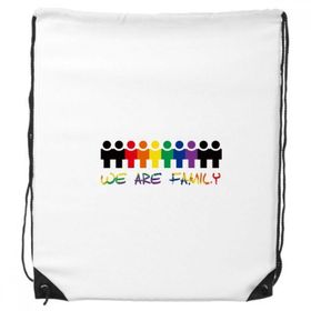 Dıythinker LGBT Gökkuşağı Bayrağı Wir Sind Familie Sırt Çantası
