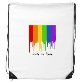 Dıythinker Liebe ist Liebe İst LGBT Gökkuşağı Renkli Sırt Çantası