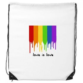 Dıythinker Liebe ist Liebe İst LGBT Gökkuşağı Renkli Sırt Çantası