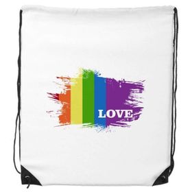 Dıythinker Liebe LGBT Gökkuşağı Homo Ink Form Rulo Sırt Çantası