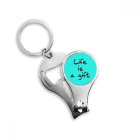 Dıythinker Life is A Gift İlham Verici Alıntı Sözler Anahtarlık