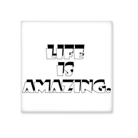 Dıythinker Life is Amazing Seramik Bisque Fayans 10x10 cm Seramik Karo