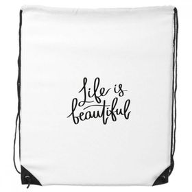 Dıythinker Life Is Beautiful Alıntı İpli Sırt Çantası