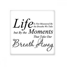 Dıythinker Life Moments Nefes Alıntısı Seramik 10x10 cm Seramik Karo