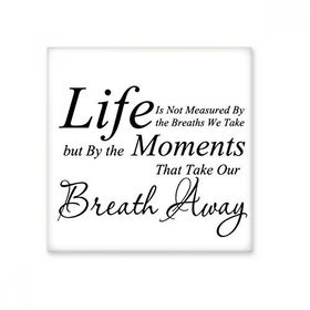 Dıythinker Life Moments Nefes Alıntısı Seramik 10x10 cm Seramik Karo