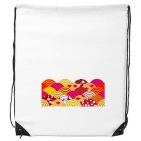 Dıythinker Line Sakura Desenli Geometri İpli Sırt Çantası