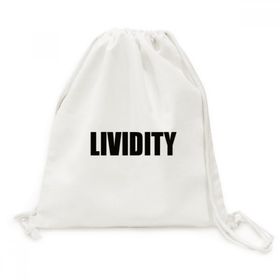 Dıythinker Lividity Renk Siyah İsim Kanvas İpli Sırt Çantası