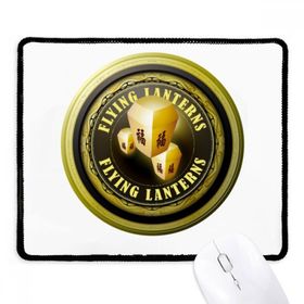 Dıythinker Logolu Tayvan Uçan fenerler Kaymaz Siyah Başlıklı Kenarlar Mouse Pad
