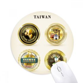 Dıythinker Logosu Tayvan Özellikleri Seyahat Baskılı Yuvarlak Kaymaz Kauçuk Mouse Pad