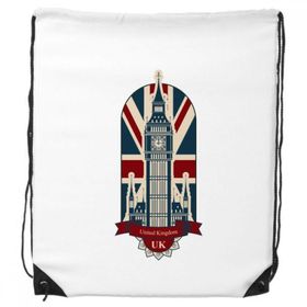 Dıythinker London Big Ben Union Jack Birleşik Krallık Uk İpli Sırt Çantası