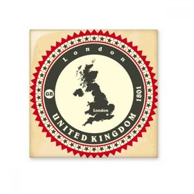 Dıythinker Londra Birleşik Krallık Birleşik Krallık Ülke Haritası 10x10 cm Seramik Karo