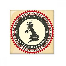Dıythinker Londra Birleşik Krallık Birleşik Krallık Ülke Haritası 10x10 cm Seramik Karo
