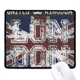 Dıythinker Londra İngiltere İngiltere İngiltere Birleşik Krallık Bayrağı İşareti Kaymaz Siyah Başlıklı Kenarlar Mouse Pad