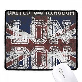 Dıythinker Londra İngiltere İngiltere İngiltere Birleşik Krallık Bayrağı İşareti Kaymaz Siyah Başlıklı Kenarlar Mouse Pad