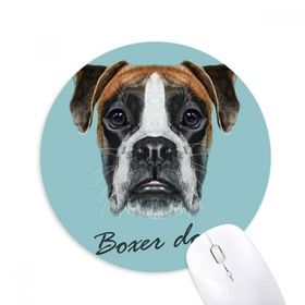 Dıythinker Lop-eard Boxer Köpek Hayvan Baskılı Yuvarlak Kaymaz Kauçuk Mouse Pad