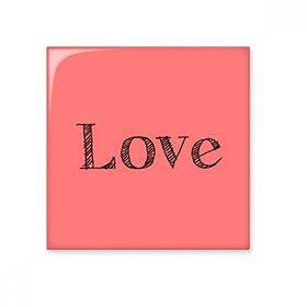 Dıythinker Love Word İlham Verici Alıntı Sevgililer Günü 20x20 cm Seramik Karo