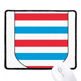 Dıythinker Lüksemburg Avrupa Ulusal Amblem Kaymaz Siyah Başlıklı Kenarlar Mouse Pad
