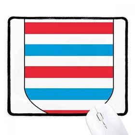 Dıythinker Lüksemburg Avrupa Ulusal Amblem Kaymaz Siyah Başlıklı Kenarlar Mouse Pad