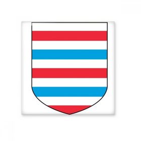 Dıythinker Lüksemburg Avrupa Ulusal Amblem Seramik 10x10 cm Seramik Karo