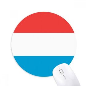 Dıythinker Lüksemburg Ulusal Bayrağı Avrupa Ülke Baskılı Yuvarlak Kaymaz Kauçuk Mouse Pad