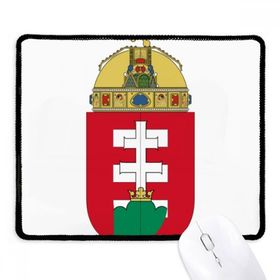 Dıythinker Macaristan Avrupa Ulusal Amblem Kaymaz Siyah Başlıklı Kenarlar Mouse Pad