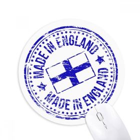 Dıythinker Made in UK England Landmark Bayrak Baskılı Yuvarlak Kaymaz Kauçuk Mouse Pad