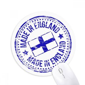 Dıythinker Made in UK England Landmark Bayrak Baskılı Yuvarlak Kaymaz Kauçuk Mouse Pad