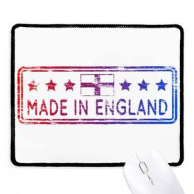 Dıythinker Made in UK England Landmark Bayrak Desen Kaymaz Siyah Başlıklı Kenarlar Mouse Pad