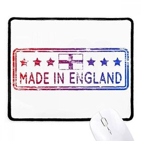 Dıythinker Made in UK England Landmark Bayrak Desen Kaymaz Siyah Başlıklı Kenarlar Mouse Pad