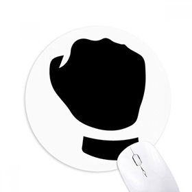 Dıythinker Make A Fist Jest Silüet Desen Baskılı Yuvarlak Kaymaz Kauçuk Mouse Pad