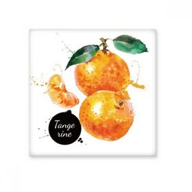 Dıythinker Mandalina Meyve Lezzetli Sağlıklı Suluboya 10x10 cm Seramik Karo