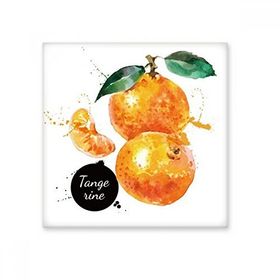 Dıythinker Mandalina Meyve Lezzetli Sağlıklı Suluboya 10x10 cm Seramik Karo